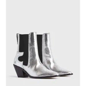 ALLSAINTS Sara Ankle Boot Silver